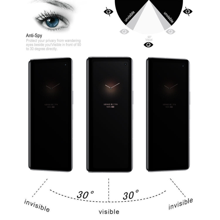 Full Cover Anti-peeping Tempered Glass Film For Xiaomi Mi Mix Fold
