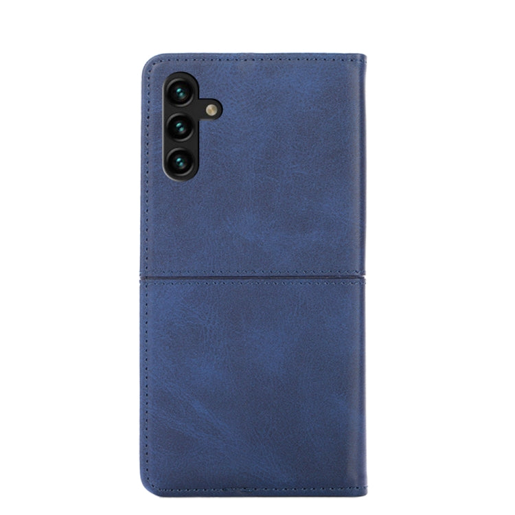 For Samsung Galaxy A13 4G Cow Texture Magnetic Horizontal Flip Leather Phone Case