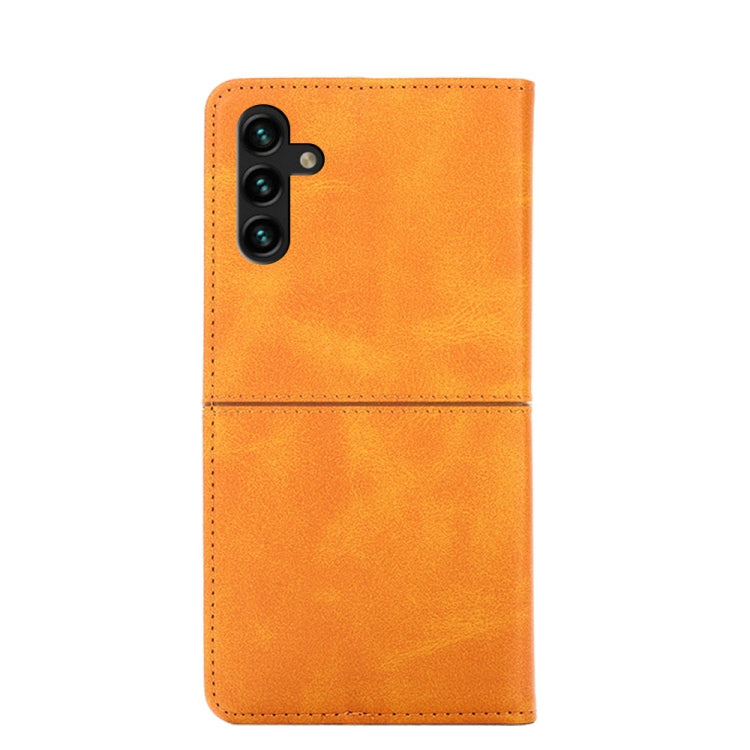 For Samsung Galaxy A13 4G Cow Texture Magnetic Horizontal Flip Leather Phone Case