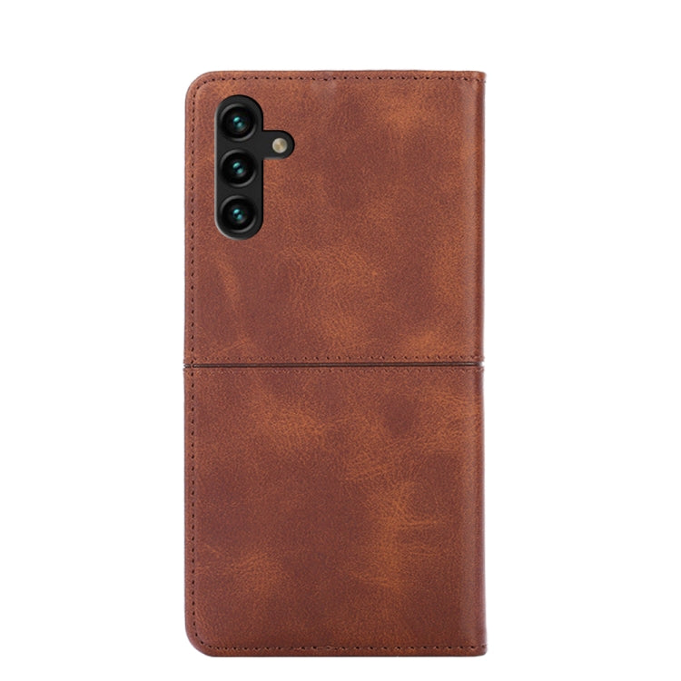 For Samsung Galaxy A13 4G Cow Texture Magnetic Horizontal Flip Leather Phone Case