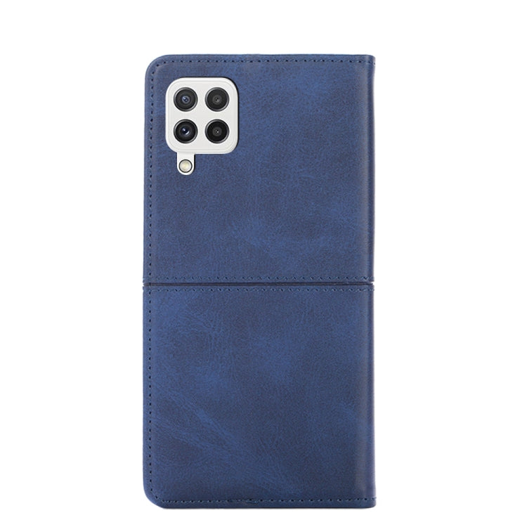 For Samsung Galaxy A22 5G Cow Texture Magnetic Horizontal Flip Leather Phone Case