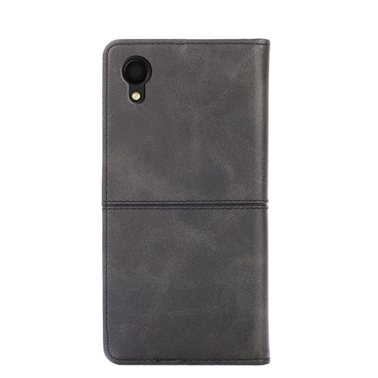 For Samsung Galaxy A22 5G Japan Edition Cow Texture Magnetic Horizontal Flip Leather Phone Case