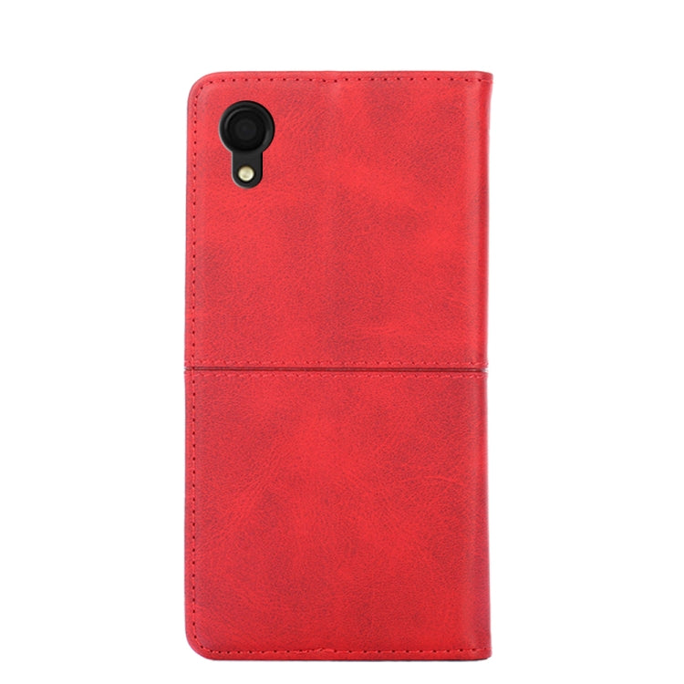 For Samsung Galaxy A22 5G Japan Edition Cow Texture Magnetic Horizontal Flip Leather Phone Case