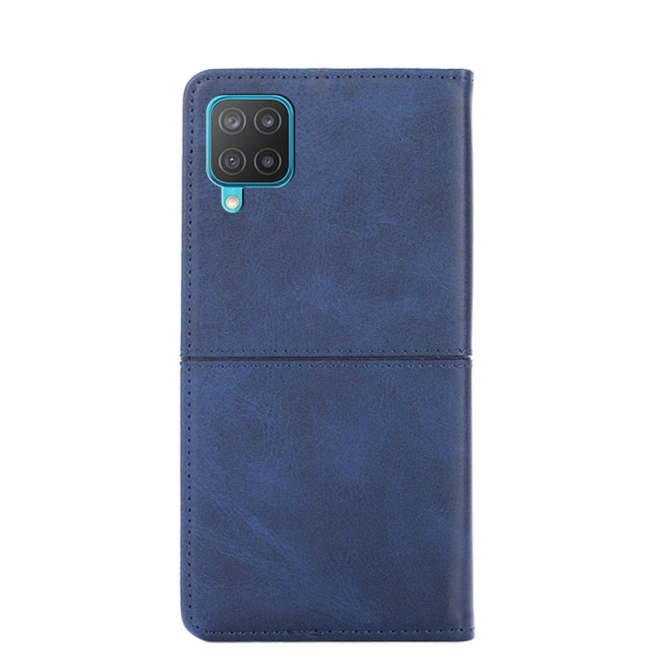 For Samsung Galaxy M12/F12 Cow Texture Magnetic Horizontal Flip Leather Phone Case