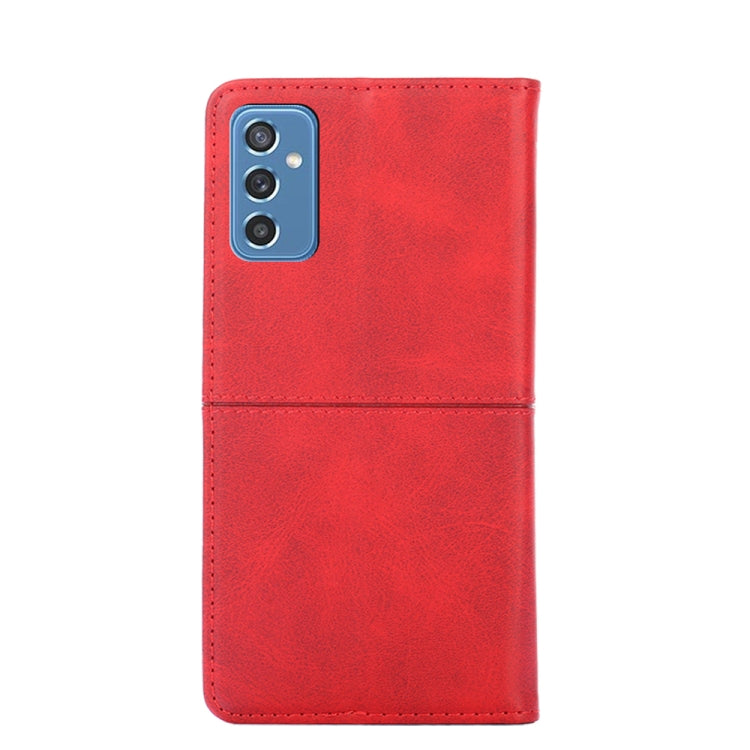 For Samsung Galaxy M52 5G Cow Texture Magnetic Horizontal Flip Leather Phone Case
