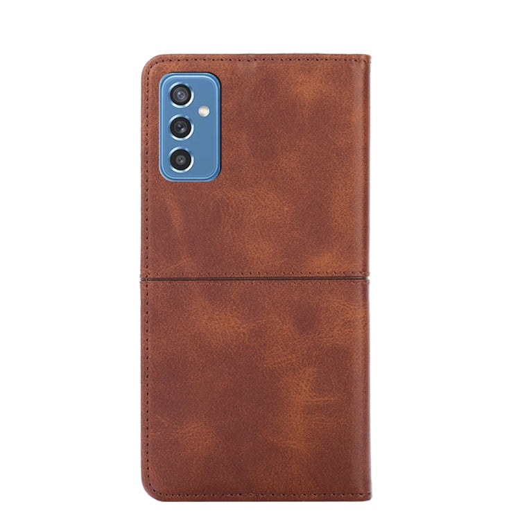 For Samsung Galaxy M52 5G Cow Texture Magnetic Horizontal Flip Leather Phone Case