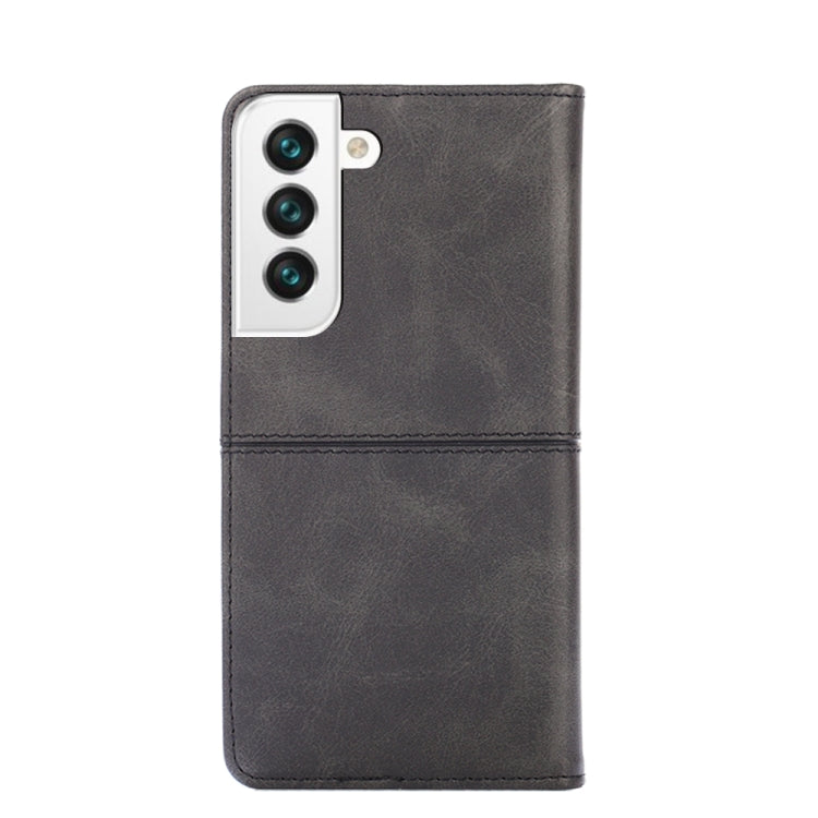 For Samsung Galaxy S21 Cow Texture Magnetic Horizontal Flip Leather Phone Case