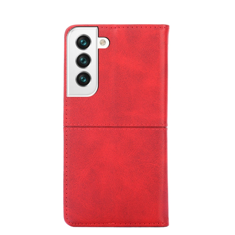 For Samsung Galaxy S21 Cow Texture Magnetic Horizontal Flip Leather Phone Case
