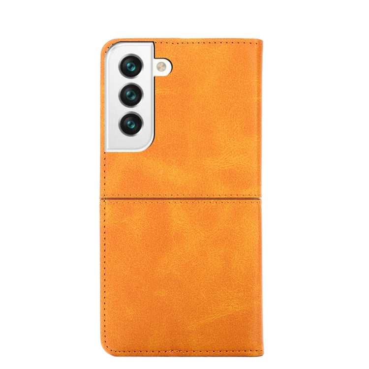 For Samsung Galaxy S21 Cow Texture Magnetic Horizontal Flip Leather Phone Case