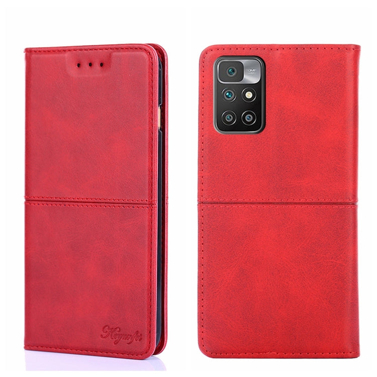 For Xiaomi Redmi 10 Cow Texture Magnetic Horizontal Flip Leather Phone Case