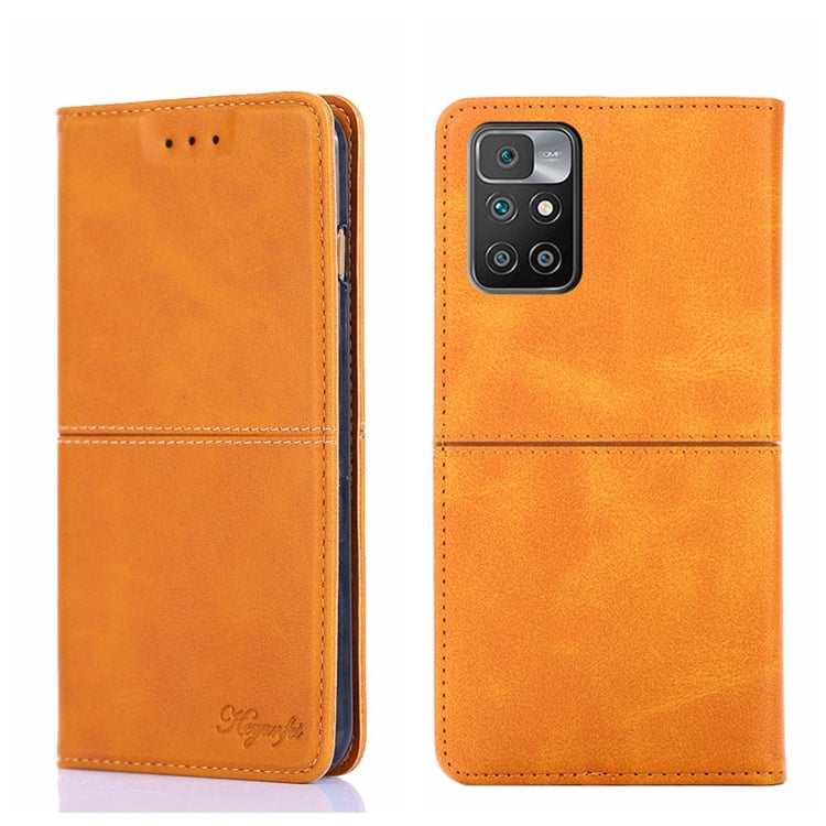 For Xiaomi Redmi 10 Cow Texture Magnetic Horizontal Flip Leather Phone Case