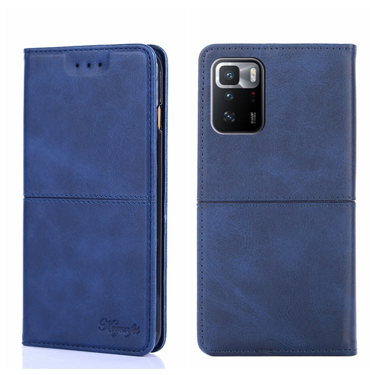For Xiaomi Redmi Note 10 Pro 5G China Cow Texture Magnetic Horizontal Flip Leather Phone Case
