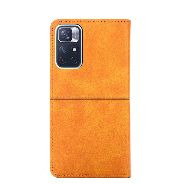 For Xiaomi Redmi Note 11 5G/Poco M4 Pro 5G Cow Texture Magnetic Horizontal Flip Leather Phone Case