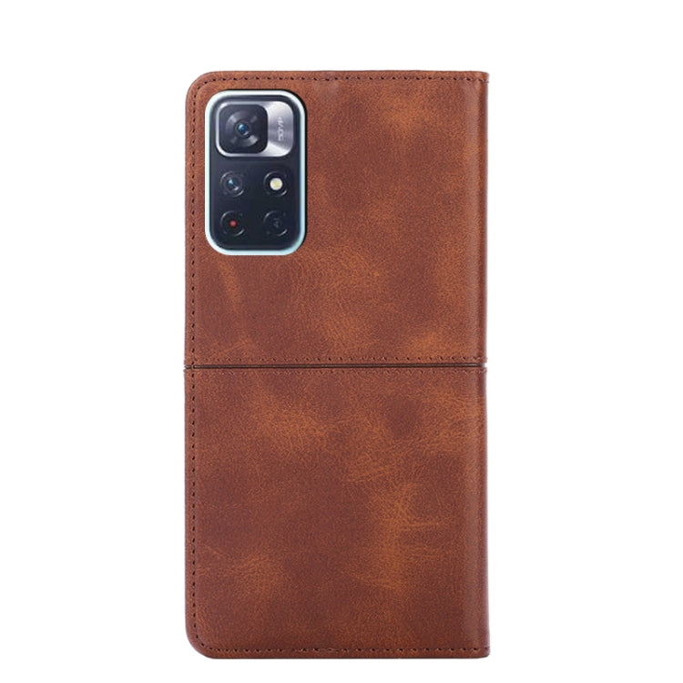 For Xiaomi Redmi Note 11 5G/Poco M4 Pro 5G Cow Texture Magnetic Horizontal Flip Leather Phone Case