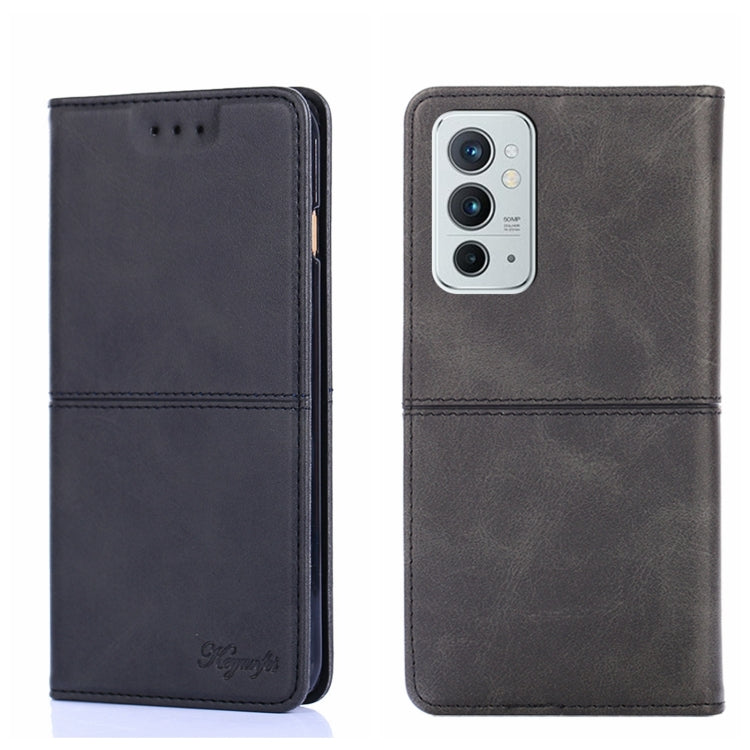 For OnePlus 9RT 5G Cow Texture Magnetic Horizontal Flip Leather Phone Case