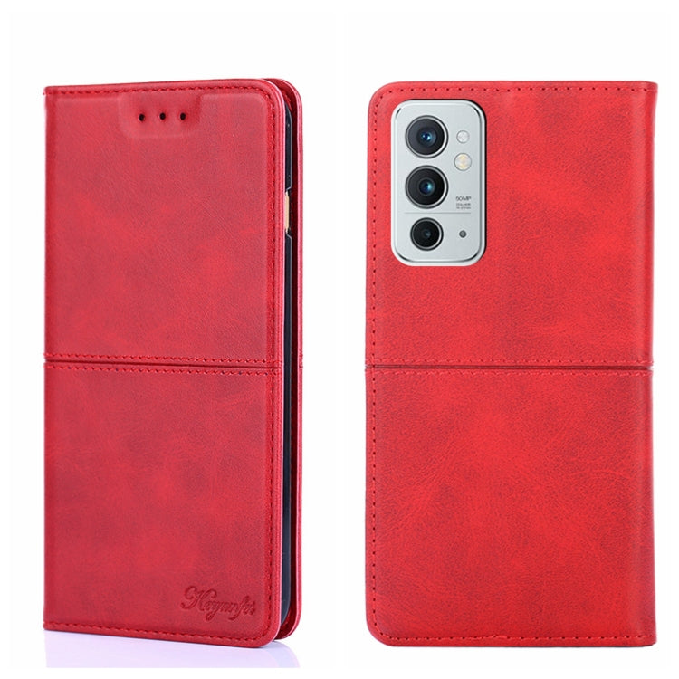 For OnePlus 9RT 5G Cow Texture Magnetic Horizontal Flip Leather Phone Case