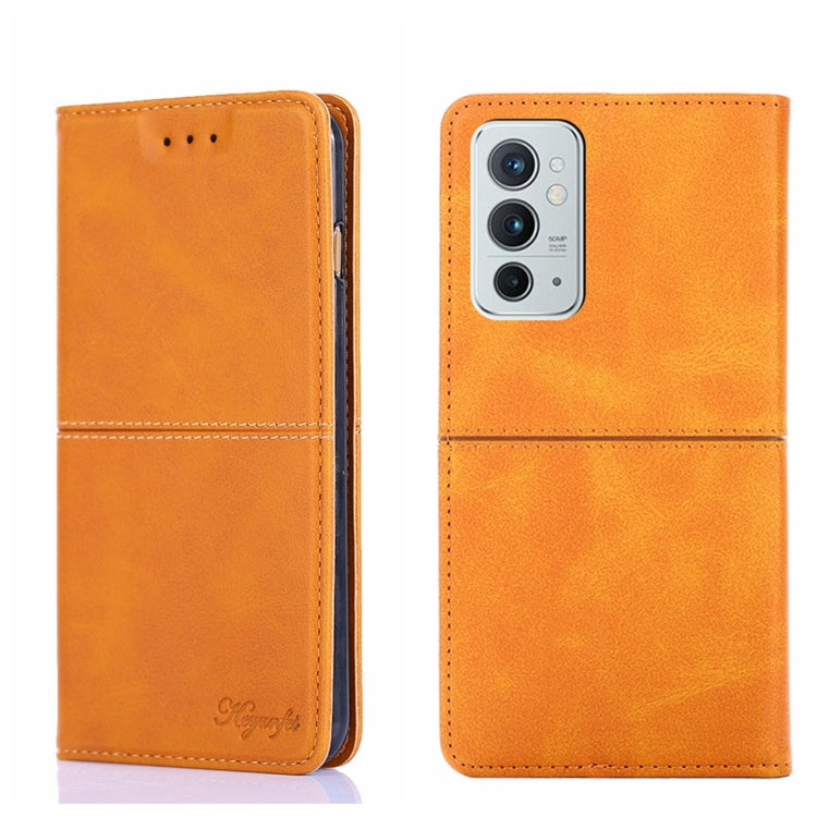 For OnePlus 9RT 5G Cow Texture Magnetic Horizontal Flip Leather Phone Case