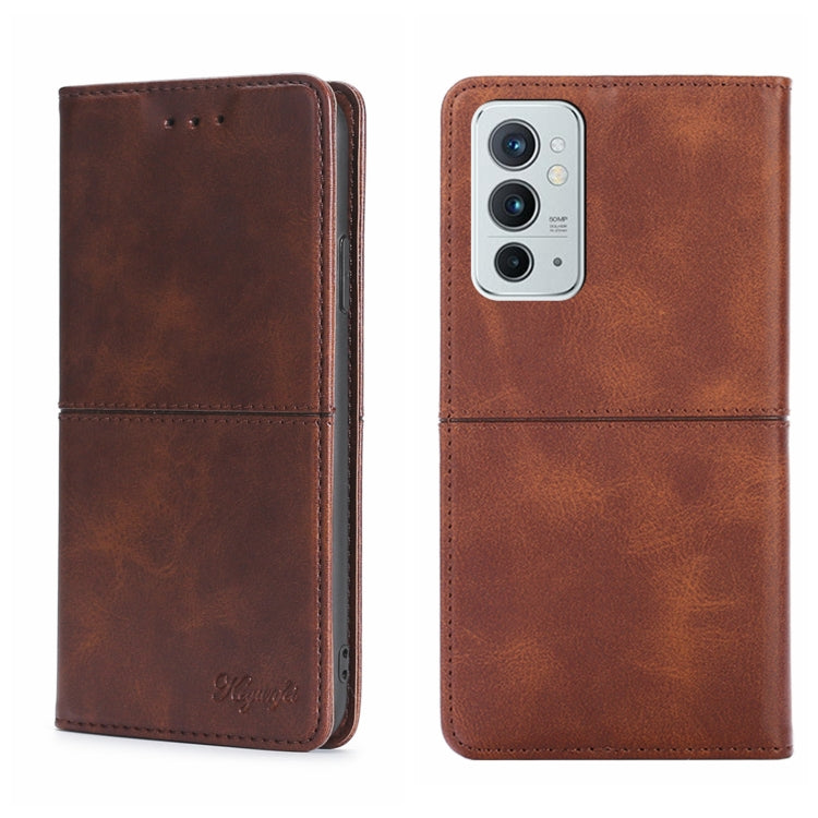 For OnePlus 9RT 5G Cow Texture Magnetic Horizontal Flip Leather Phone Case