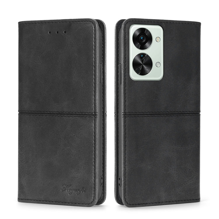 For OnePlus Nord 2T Cow Texture Magnetic Horizontal Flip Leather Phone Case