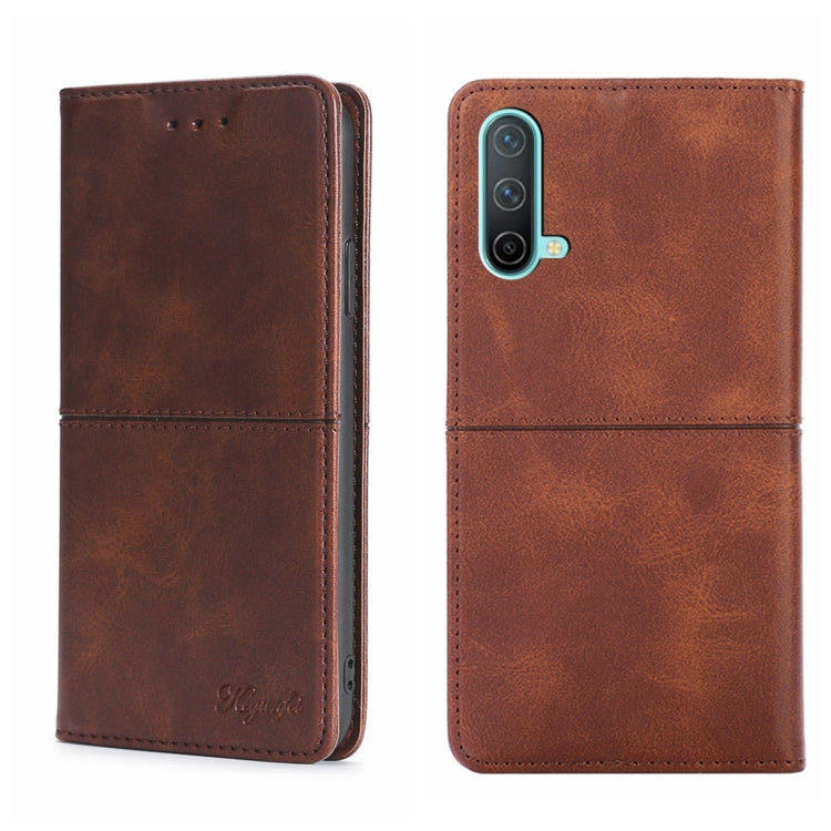 For OnePlus Nord CE 5G Cow Texture Magnetic Horizontal Flip Leather Phone Case