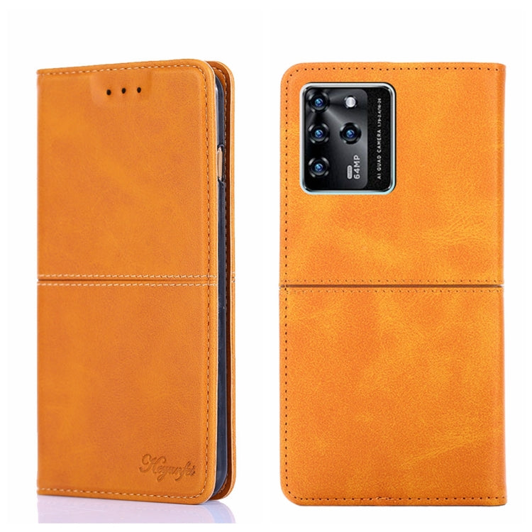 For ZTE Blade V30 Cow Texture Magnetic Horizontal Flip Leather Phone Case