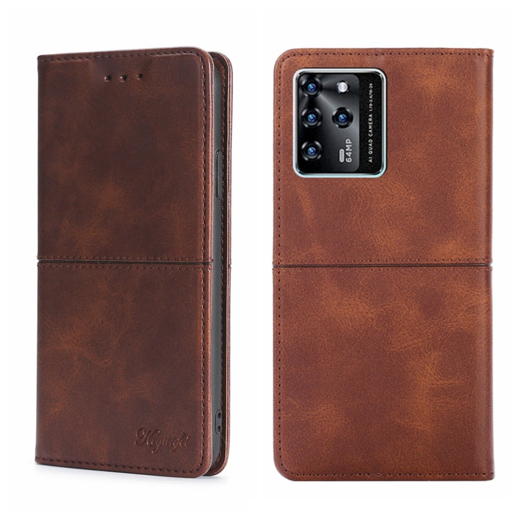 For ZTE Blade V30 Cow Texture Magnetic Horizontal Flip Leather Phone Case