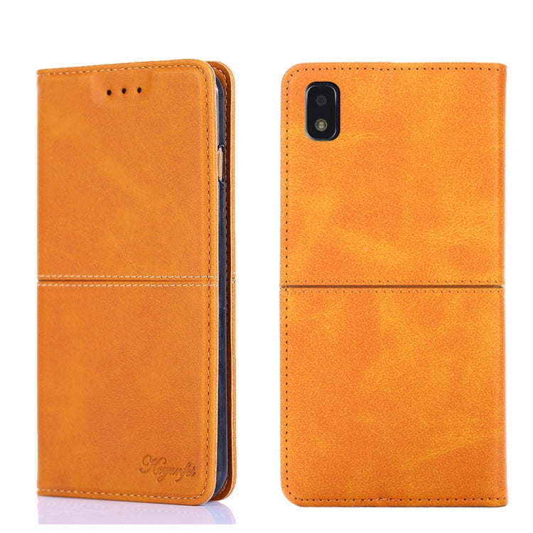 For ZTE Blade L210 Cow Texture Magnetic Horizontal Flip Leather Phone Case