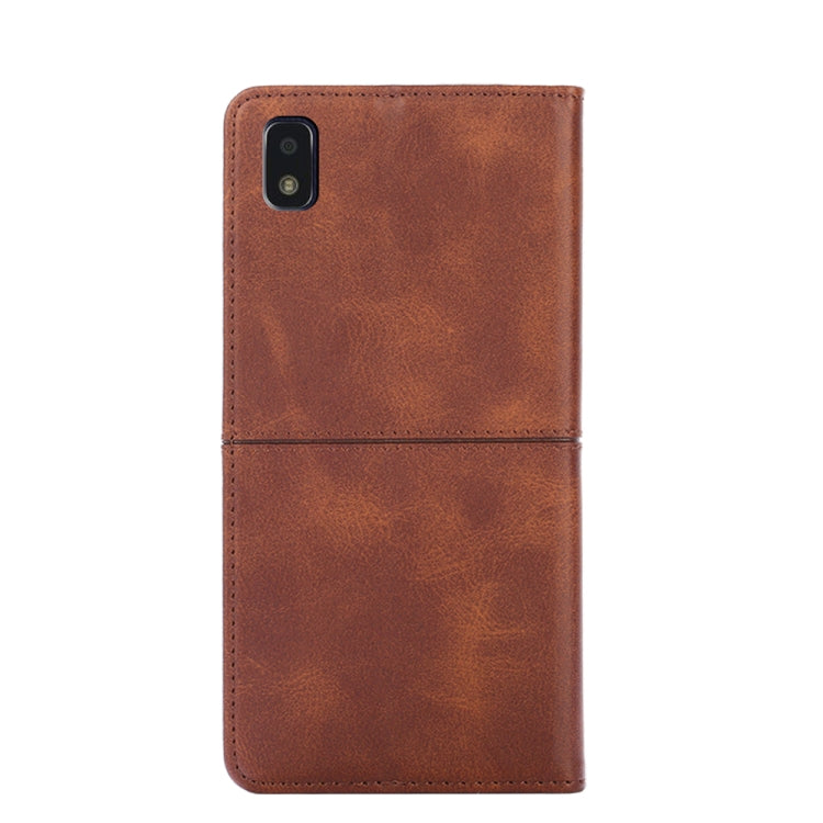 For ZTE Blade L210 Cow Texture Magnetic Horizontal Flip Leather Phone Case