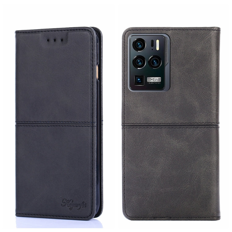 For ZTE Axon 30 Ultra Cow Texture Magnetic Horizontal Flip Leather Phone Case