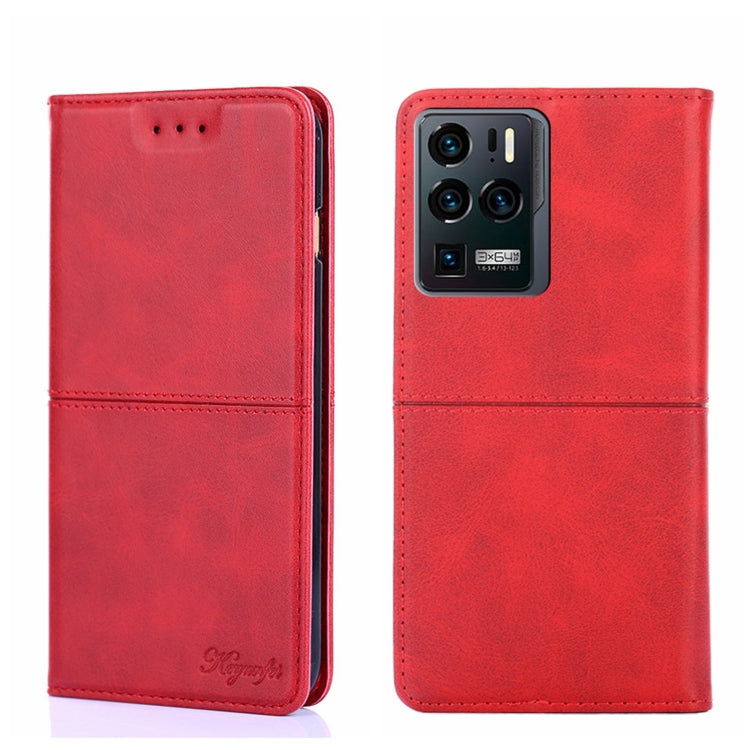 For ZTE Axon 30 Ultra Cow Texture Magnetic Horizontal Flip Leather Phone Case