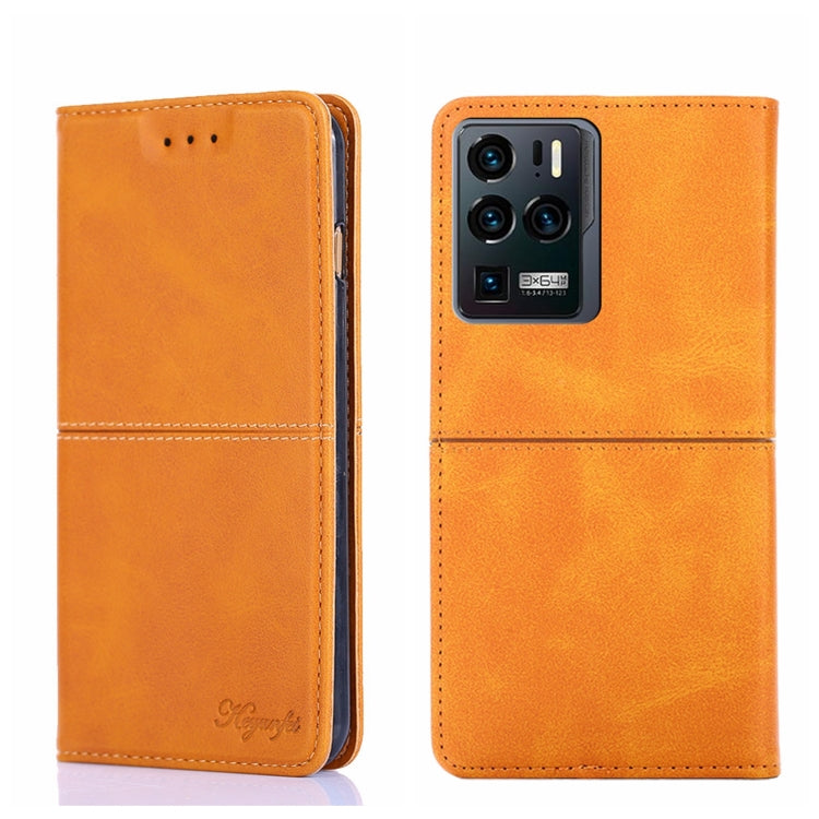 For ZTE Axon 30 Ultra Cow Texture Magnetic Horizontal Flip Leather Phone Case