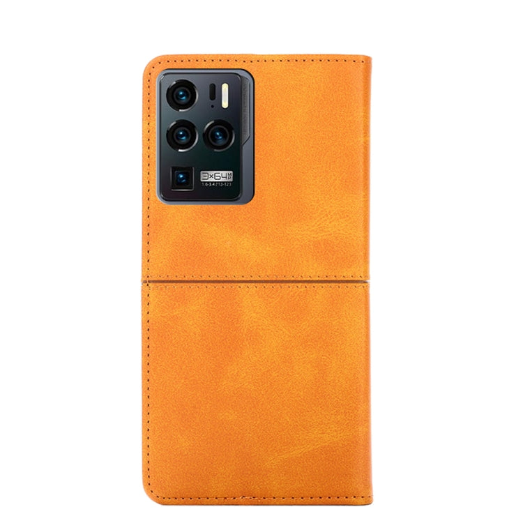 For ZTE Axon 30 Ultra Cow Texture Magnetic Horizontal Flip Leather Phone Case