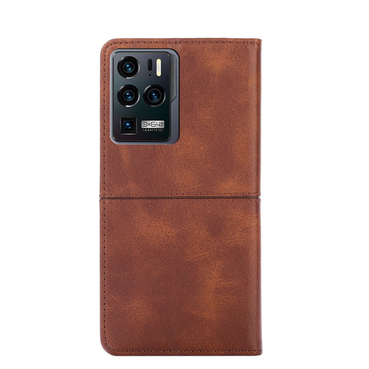 For ZTE Axon 30 Ultra Cow Texture Magnetic Horizontal Flip Leather Phone Case