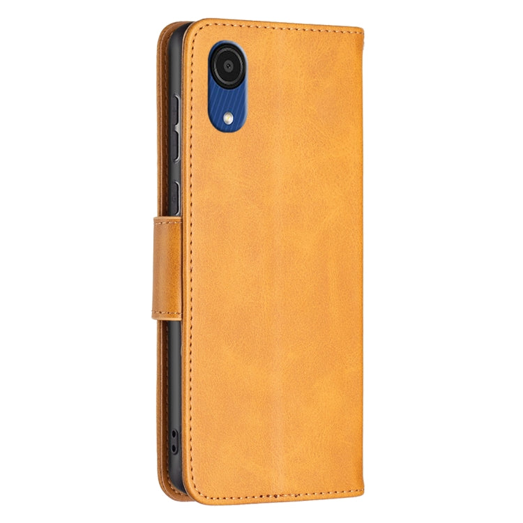 For Samsung Galaxy A03 Core Retro Lambskin Texture Leather Phone Case