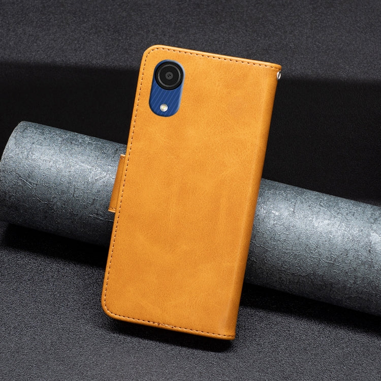 For Samsung Galaxy A03 Core Retro Lambskin Texture Leather Phone Case