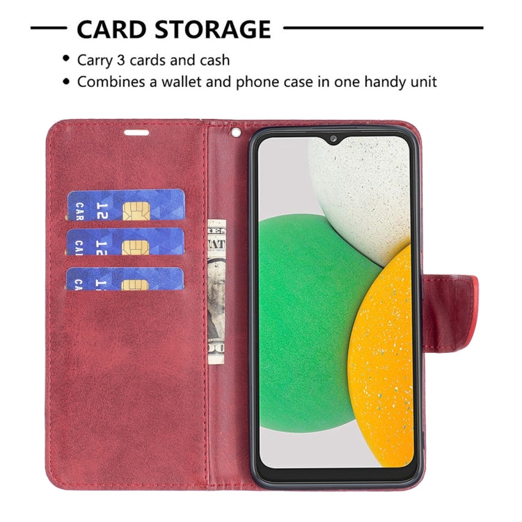 For Samsung Galaxy A03 Core Retro Lambskin Texture Leather Phone Case