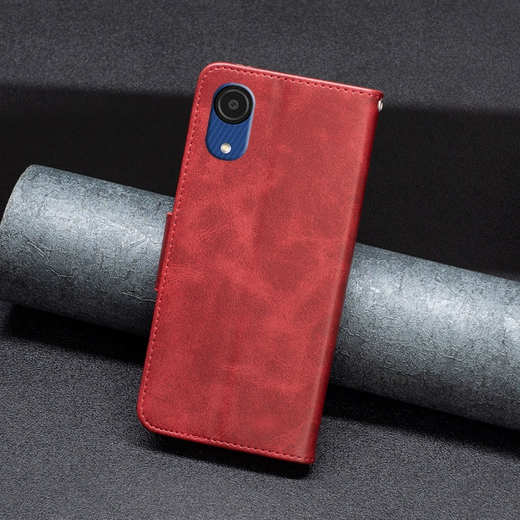 For Samsung Galaxy A03 Core Retro Lambskin Texture Leather Phone Case