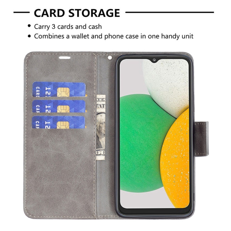 For Samsung Galaxy A03 Core Retro Lambskin Texture Leather Phone Case