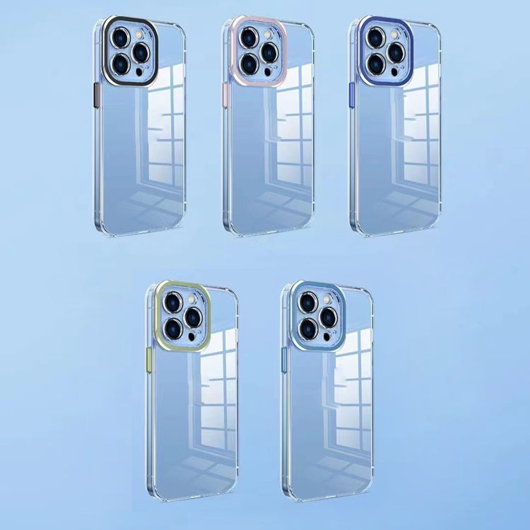 For iPhone 12 Pro TPU + Acrylic Transparent Phone Case with Lens Film