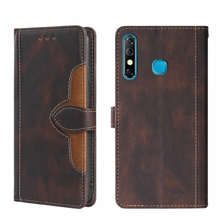 For Infinix Hot 8 / Hot 8 Lite X650 X650B Skin Feel Magnetic Buckle Leather Phone Case