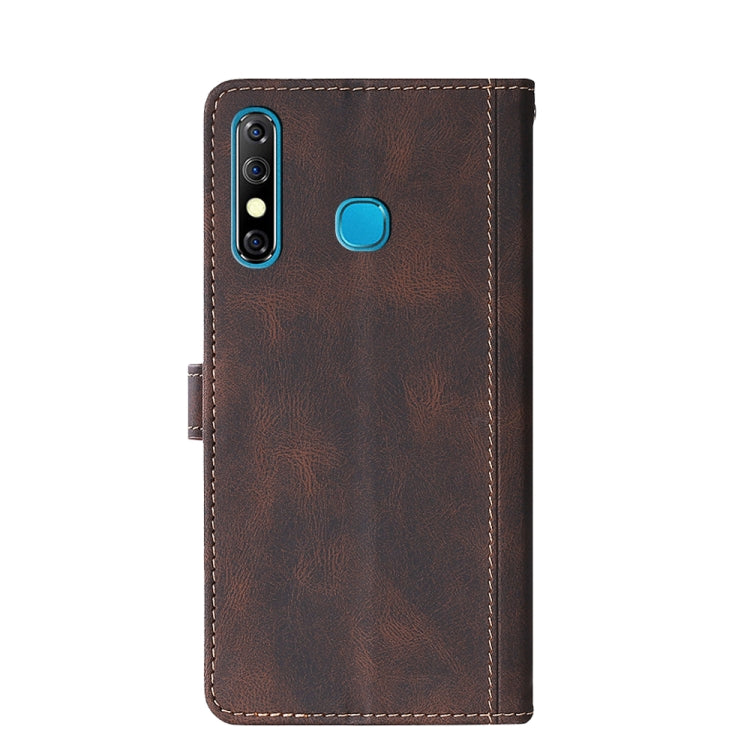 For Infinix Hot 8 / Hot 8 Lite X650 X650B Skin Feel Magnetic Buckle Leather Phone Case