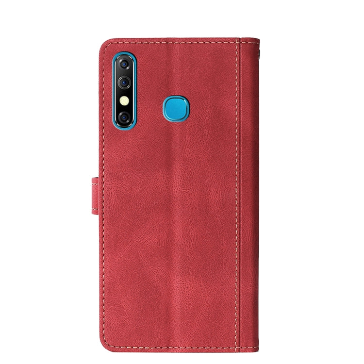 For Infinix Hot 8 / Hot 8 Lite X650 X650B Skin Feel Magnetic Buckle Leather Phone Case