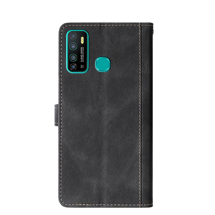 For Infinix Hot 9 / Note 7 Lite X655C Skin Feel Straw Hat Magnetic Buckle Leather Phone Case
