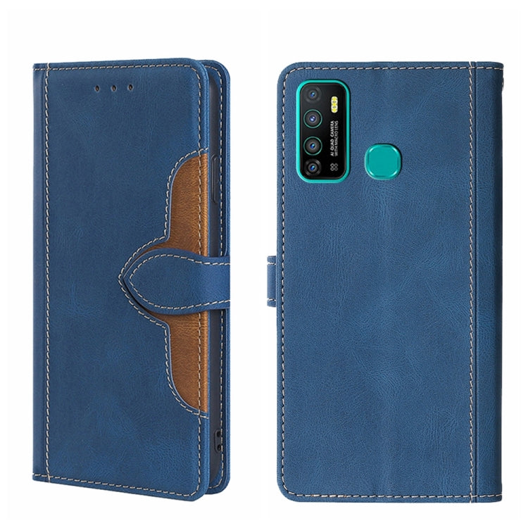 For Infinix Hot 9 / Note 7 Lite X655C Skin Feel Straw Hat Magnetic Buckle Leather Phone Case