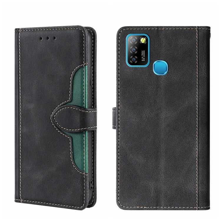 For Infinix Hot 10 Lite / Smart 5 X657 Skin Feel Straw Hat Magnetic Buckle Leather Phone Case