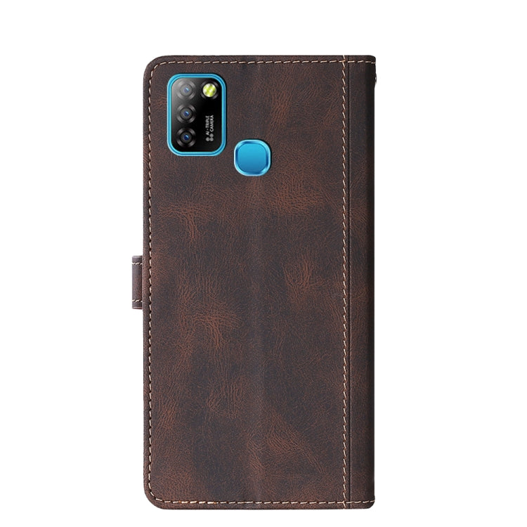 For Infinix Hot 10 Lite / Smart 5 X657 Skin Feel Straw Hat Magnetic Buckle Leather Phone Case