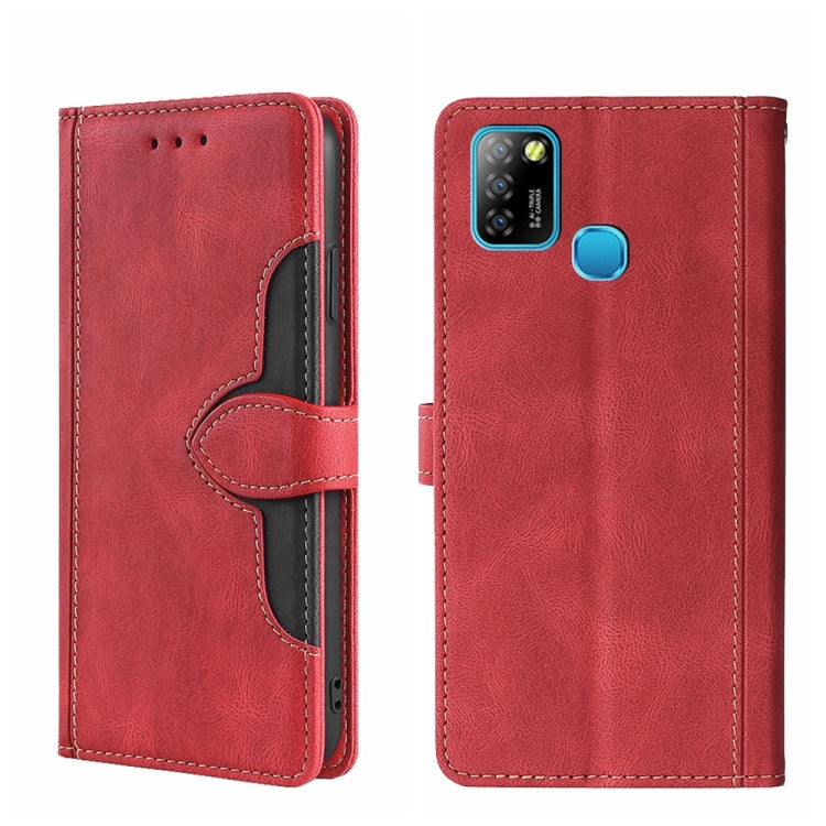 For Infinix Hot 10 Lite / Smart 5 X657 Skin Feel Straw Hat Magnetic Buckle Leather Phone Case