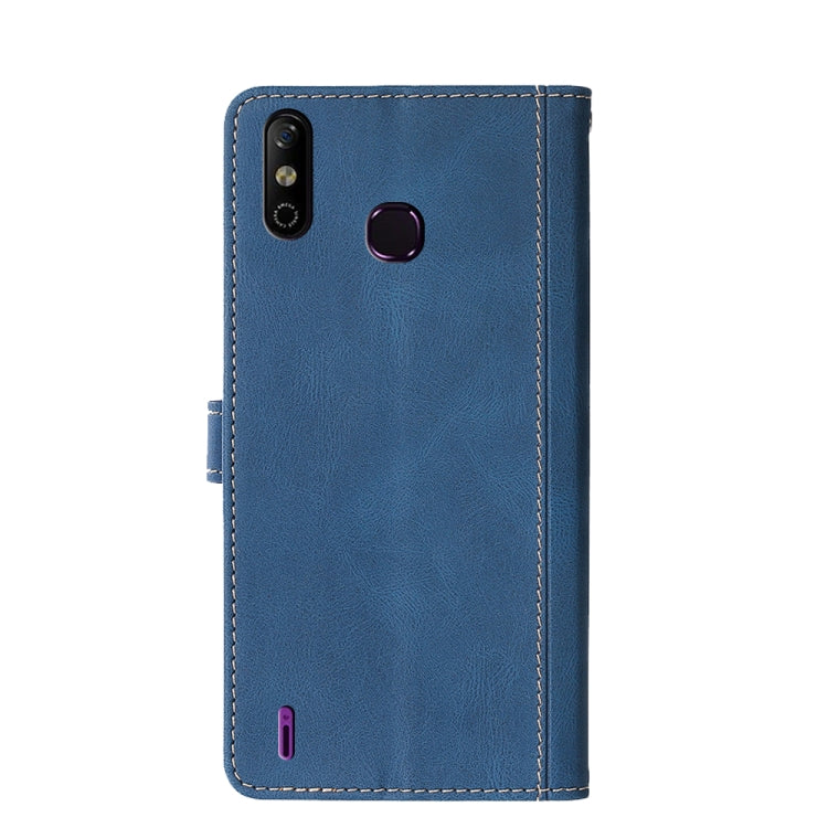 For Infinix Smart 4 X653 Skin Feel Straw Hat Magnetic Buckle Leather Phone Case