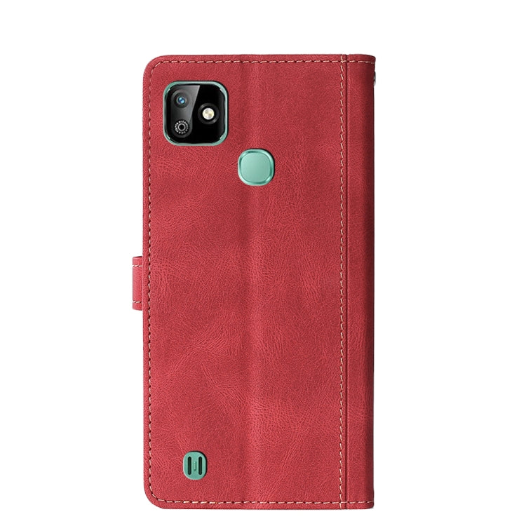 For Infinix Smart HD 2021 X612 Skin Feel Straw Hat Magnetic Buckle Leather Phone Case