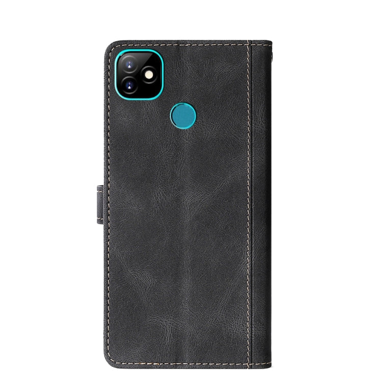 For Itel Vision 1 Skin Feel Straw Hat Magnetic Buckle Leather Phone Case